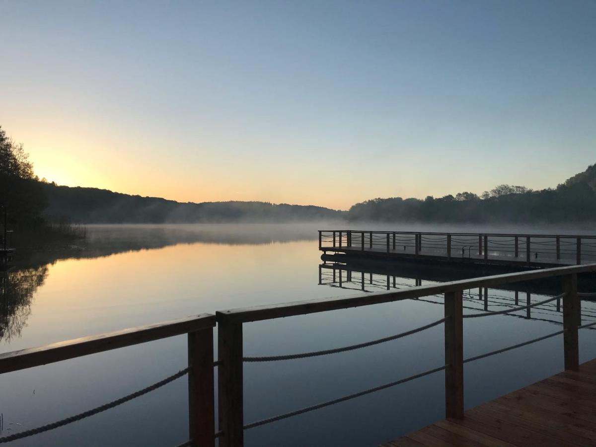 Ostrzycki Las Domki Nad Jeziorem -Balia-Sauna-Prywatny Pomost Pierszczewo Exteriör bild
