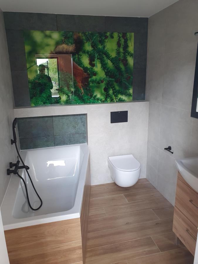 Ostrzycki Las Domki Nad Jeziorem -Balia-Sauna-Prywatny Pomost Pierszczewo Exteriör bild