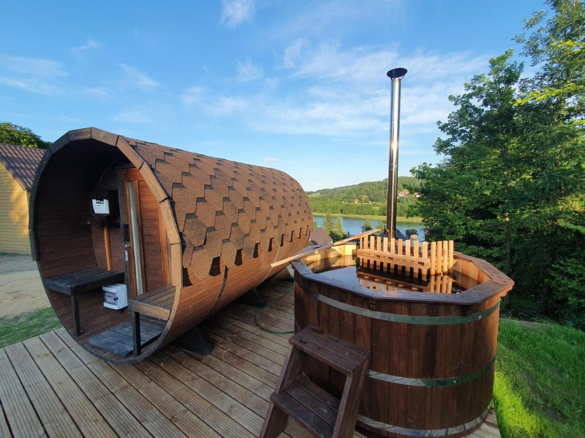 Ostrzycki Las Domki Nad Jeziorem -Balia-Sauna-Prywatny Pomost Pierszczewo Exteriör bild