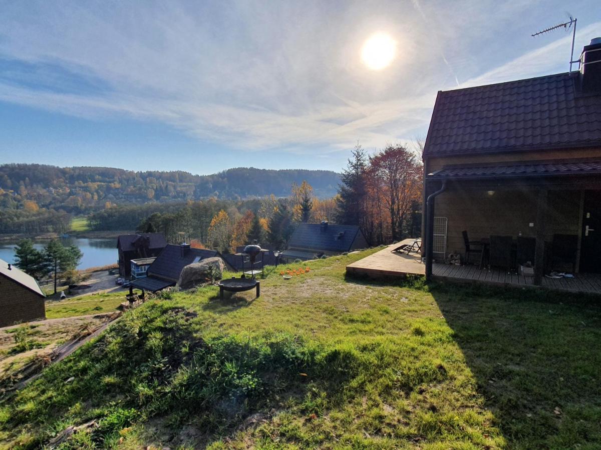 Ostrzycki Las Domki Nad Jeziorem -Balia-Sauna-Prywatny Pomost Pierszczewo Exteriör bild
