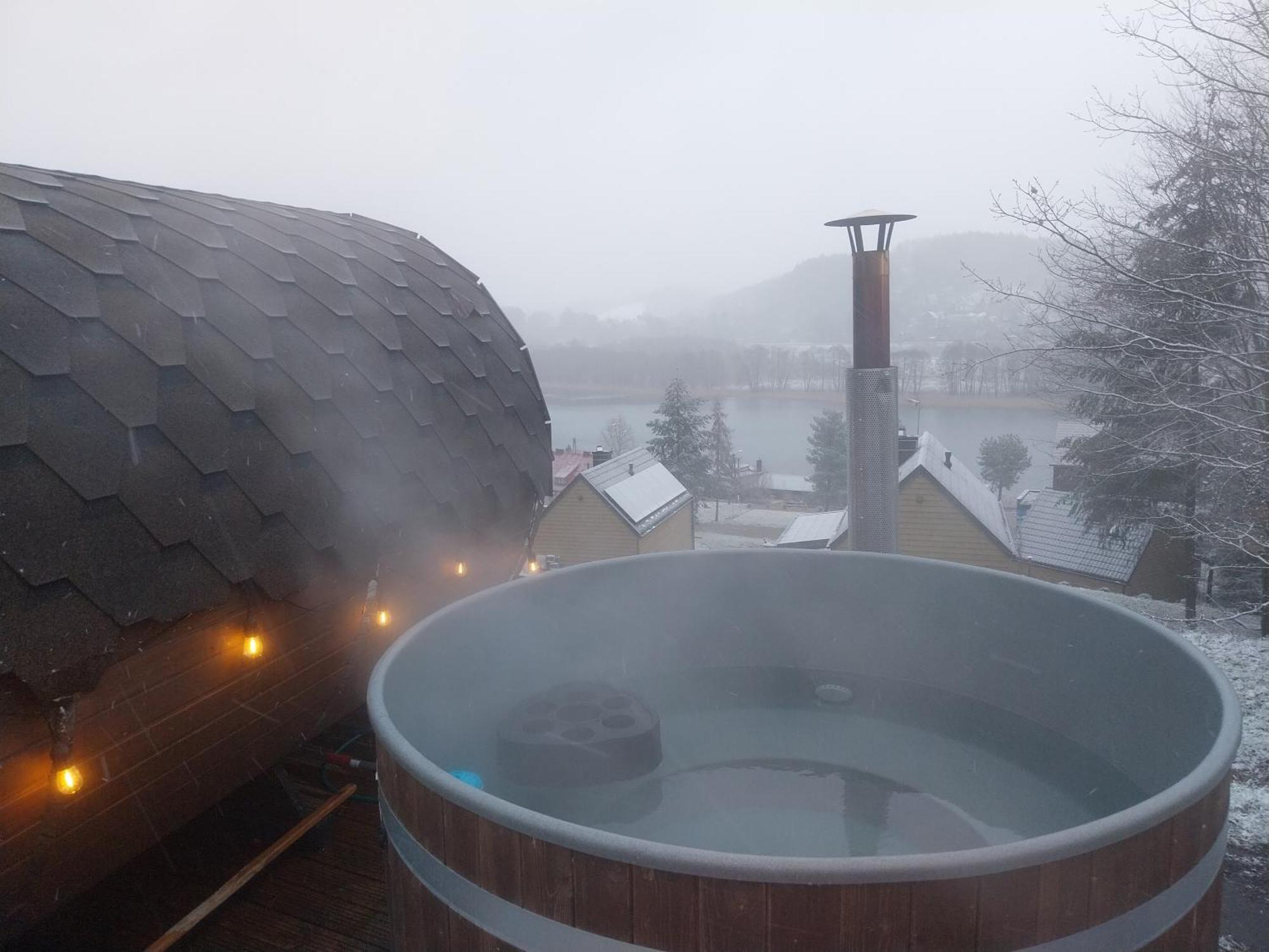 Ostrzycki Las Domki Nad Jeziorem -Balia-Sauna-Prywatny Pomost Pierszczewo Exteriör bild