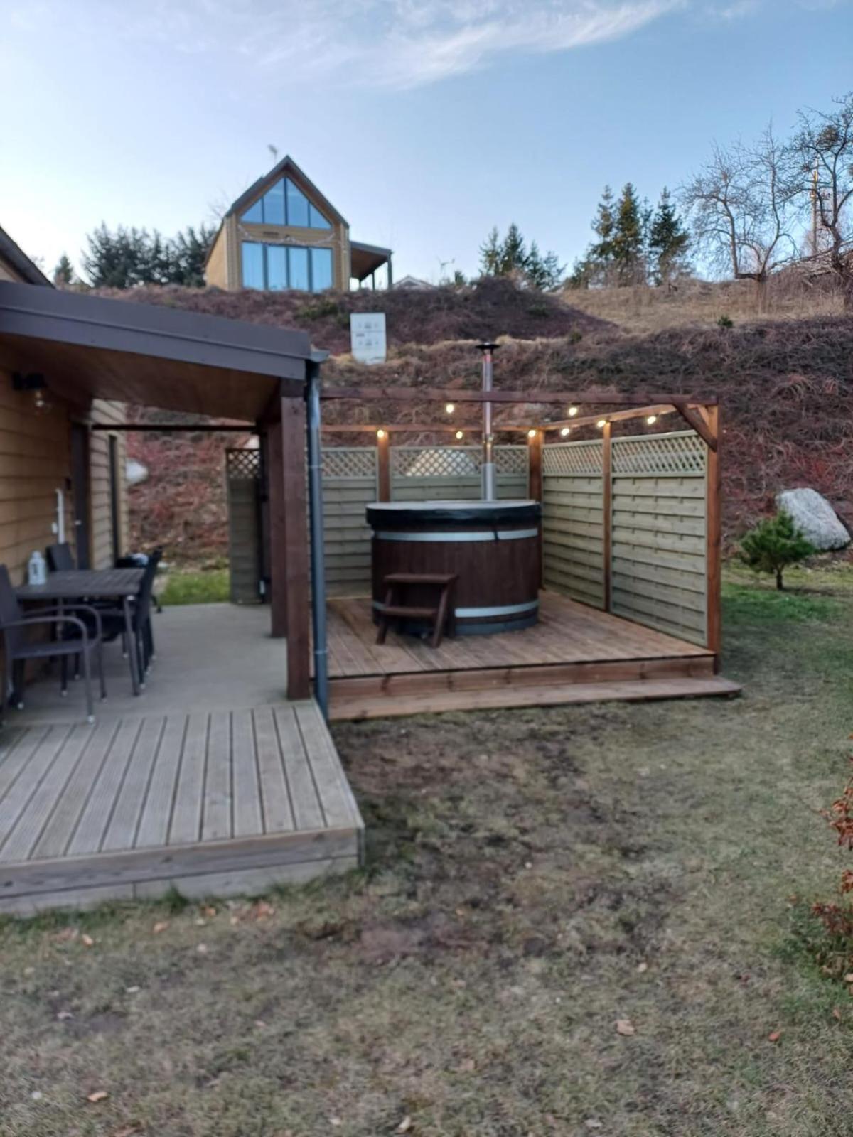 Ostrzycki Las Domki Nad Jeziorem -Balia-Sauna-Prywatny Pomost Pierszczewo Exteriör bild